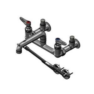 SERVICE SINK FAUCET, WALL MOUNT, 8"