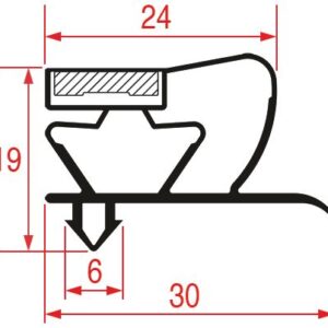 GUARNIZIONE AD INCASTRO 2050x1030 mm
