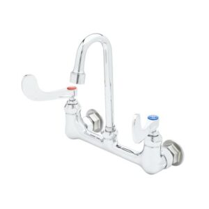 8" WALL MOUNT FAUCET, 1.0 GPM VR