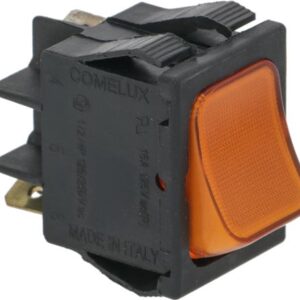 PULSANTE UNIPOLARE ARANCIO 16A 12V