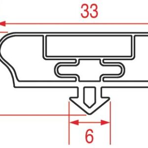 GUARNIZIONE AD INCASTRO 1865x950 mm