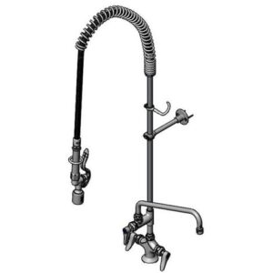PRE-RINSE UNIT W/ CERAMAS, WALL BRACKET,