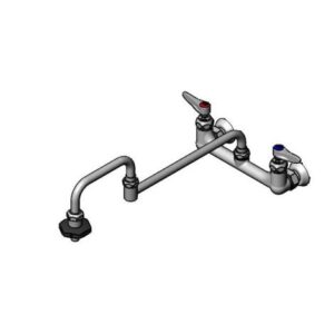 POT FILLER, 8" WALL MOUNT, 18" DOUBLE