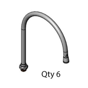 SWIVEL GOOSENECK, 8-3/4" SPREAD,