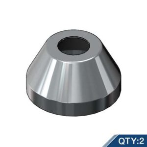 B-0850 ESCUTCHEON (NEW STYLE) QTY 2