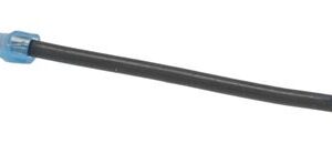 WIRE, JUMPER, 16AWG, BLK, 4IN L, 0.25IN