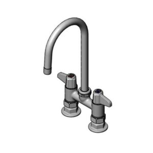 4" DECK MOUNT MIXING FAUCET WITH EQUIP
