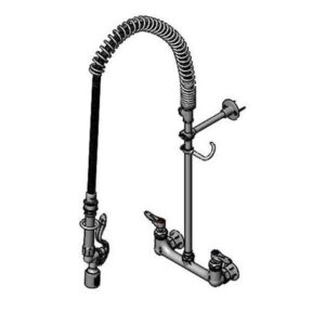 PRE-RINSE UNIT, 8" WALL MOUNT, CERAMAS,