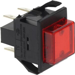 INTERRUTTORE BIPOLARE ROSSO 10A 250V
