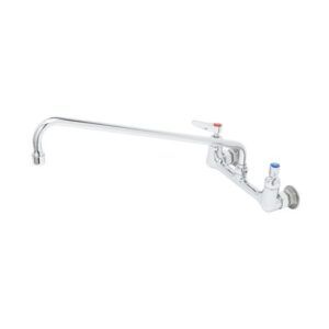 8" WALL MOUNT FAUCET, 18" SWING NOZZLE,