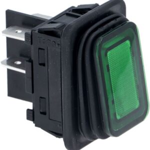 PULSANTE BIPOLARE VERDE 16A 250V