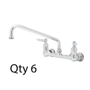WALL MOUNT FAUCET W/ CERAMA CARTRIDGES -