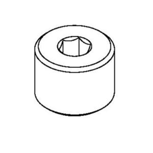 7/8-20UN CLOSE NIPPLE, ROUGH CHROME