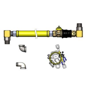 1" X 48" GAS HOSE, QUICK-DISCONNECT