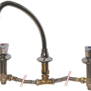 RUBINETTO MISCELATORE 3 FORI COMPLETO