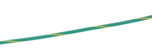 WIRE, JUMPER, 14AWG, GREEN W/YELLOW