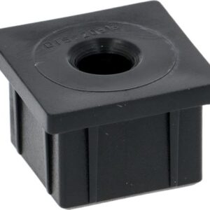 SUPPORTO INFERIORE PORTA 25x25 mm NERO