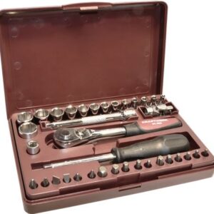 COFFRET A DOUILLES 36 PIECES 1/4''