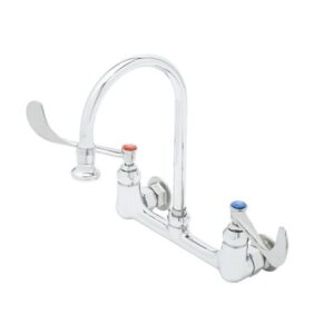 WALL MOUNT FAUCET, 8" CENTERS, S/R