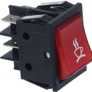 INTERRUTTORE BIPOLARE NERO 16A 250V