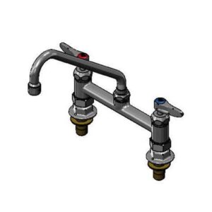 8" DECK MOUNT MIXING FAUCET, CV-CERAMAS,
