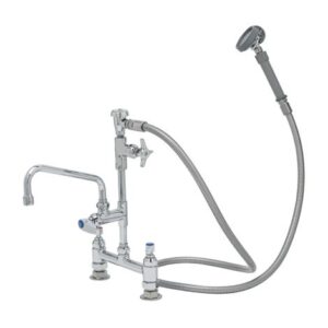 8" DECK MOUNT FAUCET, ADF, 8" SWING