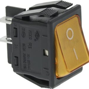 INTERRUTTORE BIPOLARE ARANCIONE 16A 250V