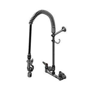PRU 8" WALL MOUNT FAUCET, W/ CERAMAS,