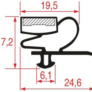 GUARNIZIONE AD INCASTRO 1530x674 mm