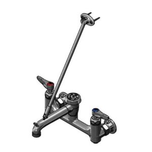 SERVICE SINK FAUCET, 8" WALL MOUNT,