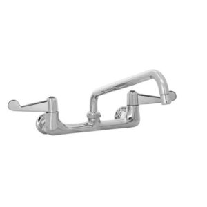 8" WALL MOUNT FAUCET, 4" WRIST-ACTION