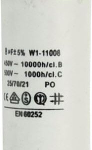 CONDENSATORE 8þF - 450V - 6þm WHIRLPOOL