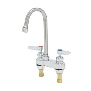 4" CENTERSET FAUCET, GOOSENECK, CERAMAS,