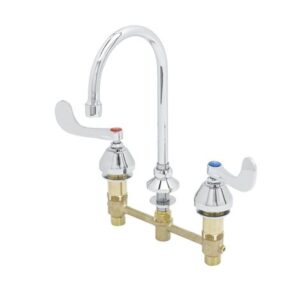 CONCEALED WIDESPREAD FAUCET, 8" CENTERS,