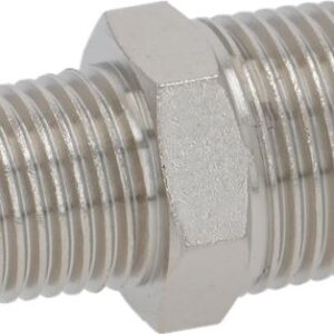 RACCORDO ø 1/4"M-3/8"M NICHELATO