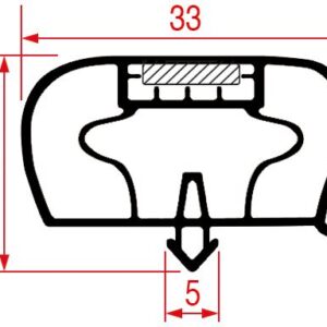 GUARNIZIONE AD INCASTRO 1430x665 mm