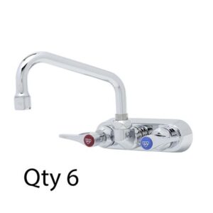 4" WORKBOARD FAUCET, WALL MOUNT,
