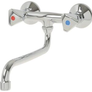 MISCELATORE BIFORO A PARETE EROS 125 mm