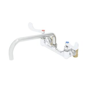 BIG-FLO MIXING FAUCET, 8" WALL MOUNT,