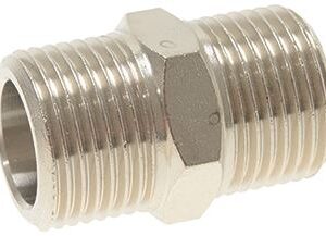 RACCORDO ø 3/8"M-3/8"M GAS NICHELATO