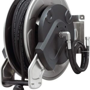 European Hose Reel,Dual Arm,Open,Stainle