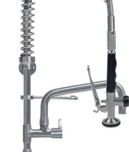 DOCCIA PRELAVAGGIO INOX 650 mm C/RUB.