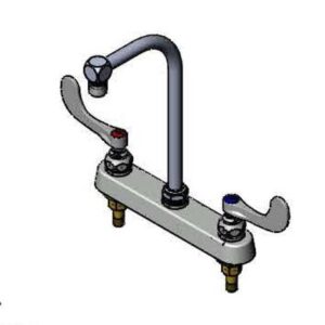 WORKBOARD FAUCET, 8" DECK MOUNT,