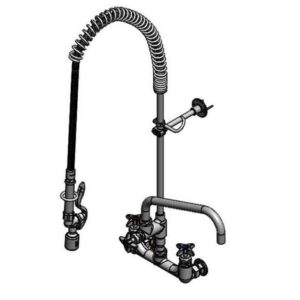 BIG-FLOW PRE-RINSE UNIT, 8" WALL MOUNT,