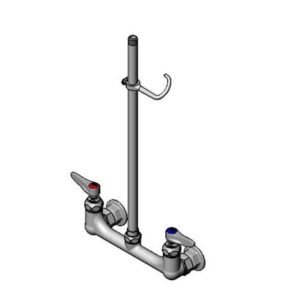 BASE FAUCET, 8" WALL MOUNT, 18" RISER,