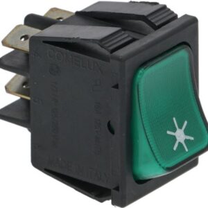 INTERRUTTORE BIPOLARE VERDE 250V 16A