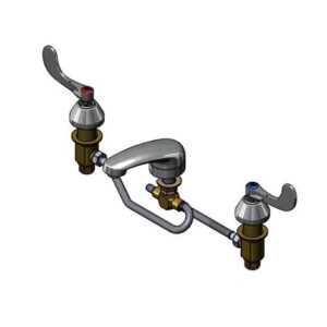 WIDESPREAD FAUCET, FLEX LINES, 5" CAST
