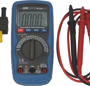 MULTIMETRO DIGITALE CEM DT-922 BLU