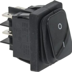 INTERRUTTORE BIPOLARE NERO 16A 250V