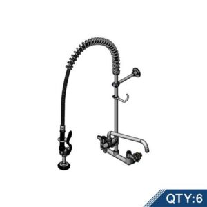 PRE-RINSE UNIT, 8" WALL MOUNT MIXING